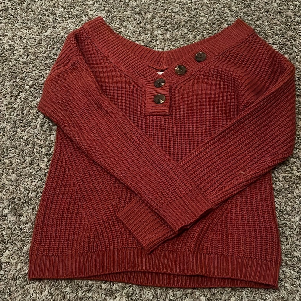 red sweater